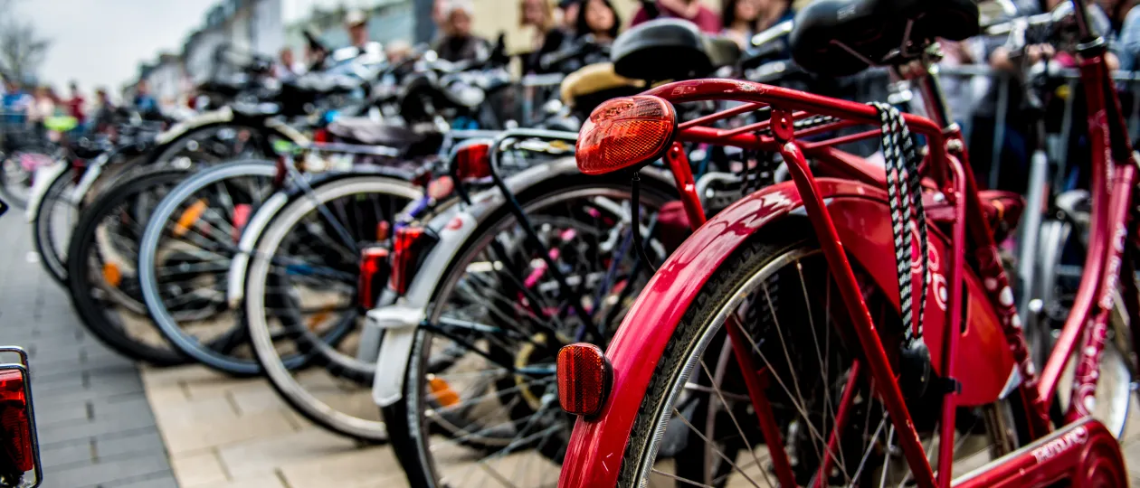Fahrräder zum Fahrradaktionstag im Rahmen der Veranstaltung Frühlingsfest 