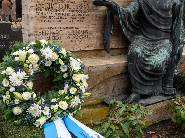 Kranzniederlegung zum Gedenken des 100. Todestag von Gerhard Hülskens