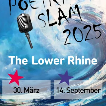 Veranstaltungsplakat für einen Poetry Slam
