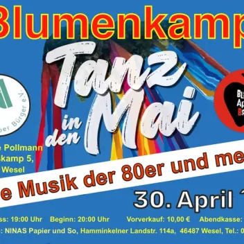 Veranstaltungsplakat für eine Tanzveranstaltung