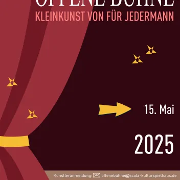 Veranstaltungsplakat für eine Theaterveranstaltung