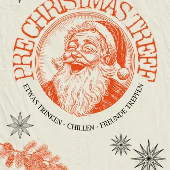Veranstaltungsplakat für eine Weihnachtsveranstaltung
