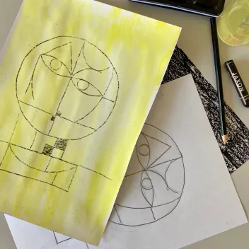 Veranstaltungsbild für einen Kinder-Kunstworkshop