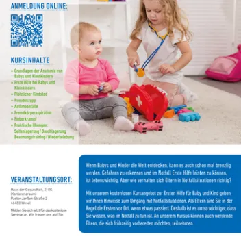 Hinweisbild für eine Informationsveranstaltung zum Thema Baby und Kind