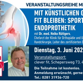 Veranstaltungsplakat für eine medizinische Infoveranstaltung
